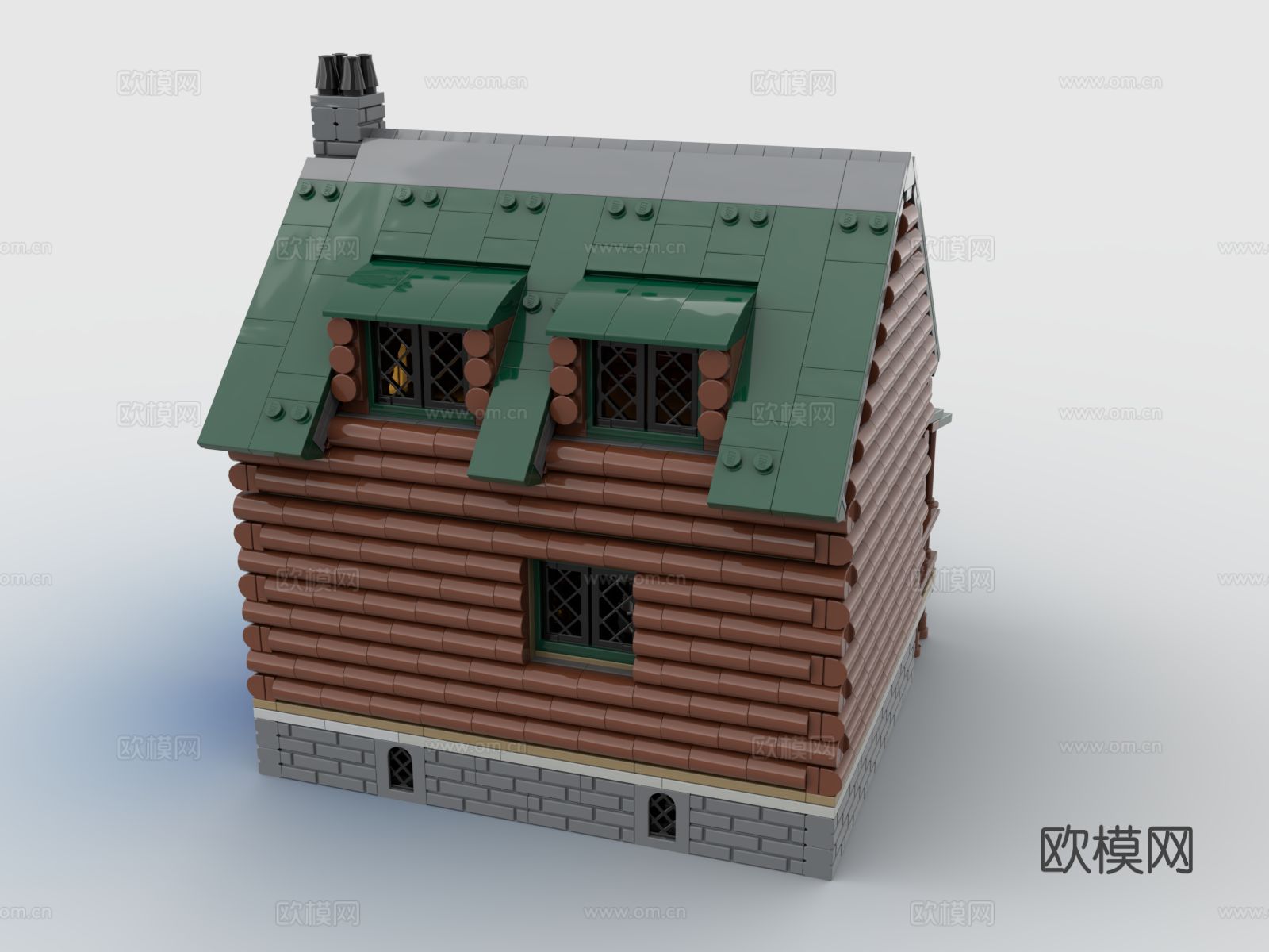 乐高 LEGO 玩具 积木度假小屋3d模型