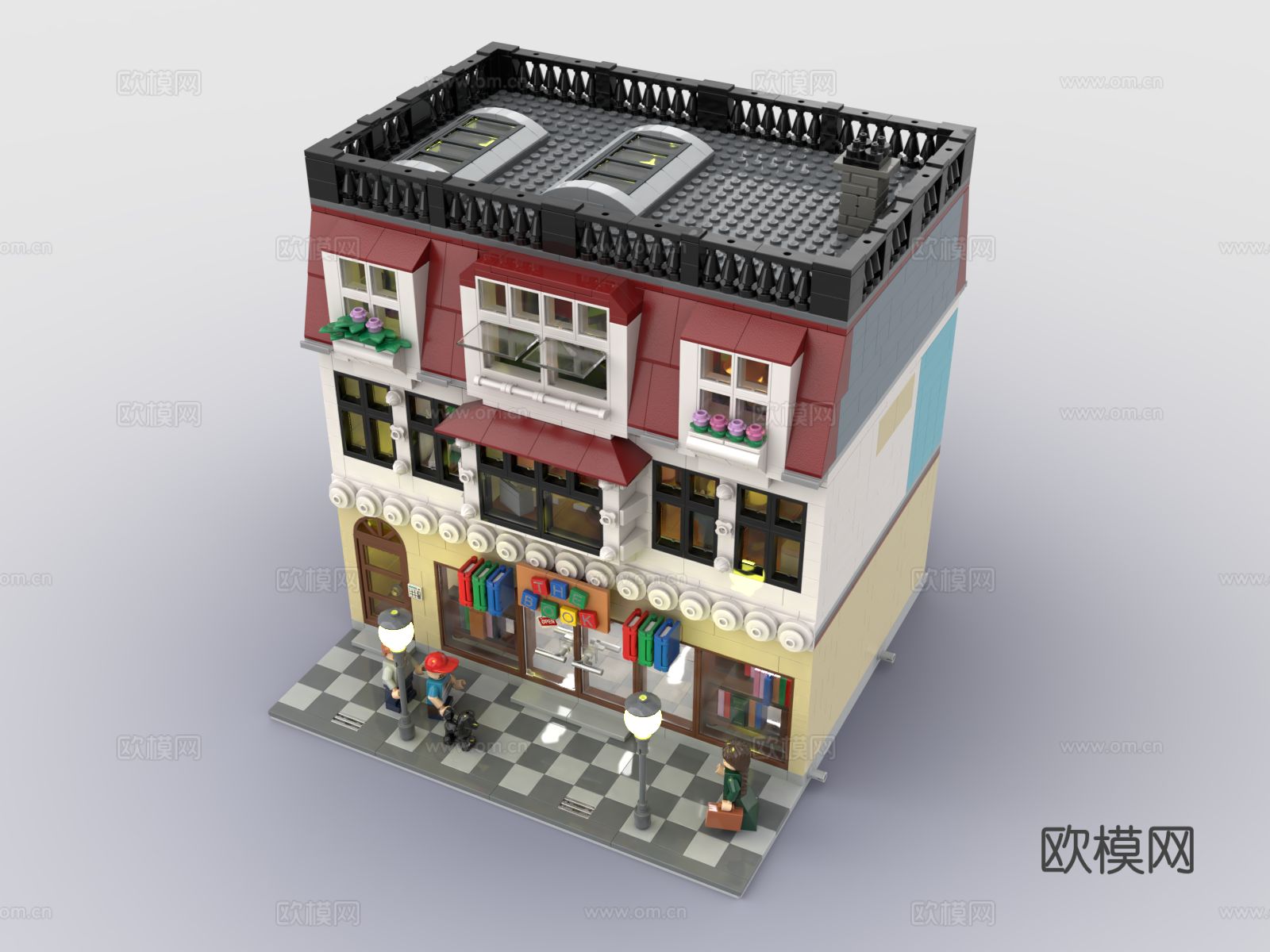 乐高 LEGO 玩具 积木商店 商铺3d模型