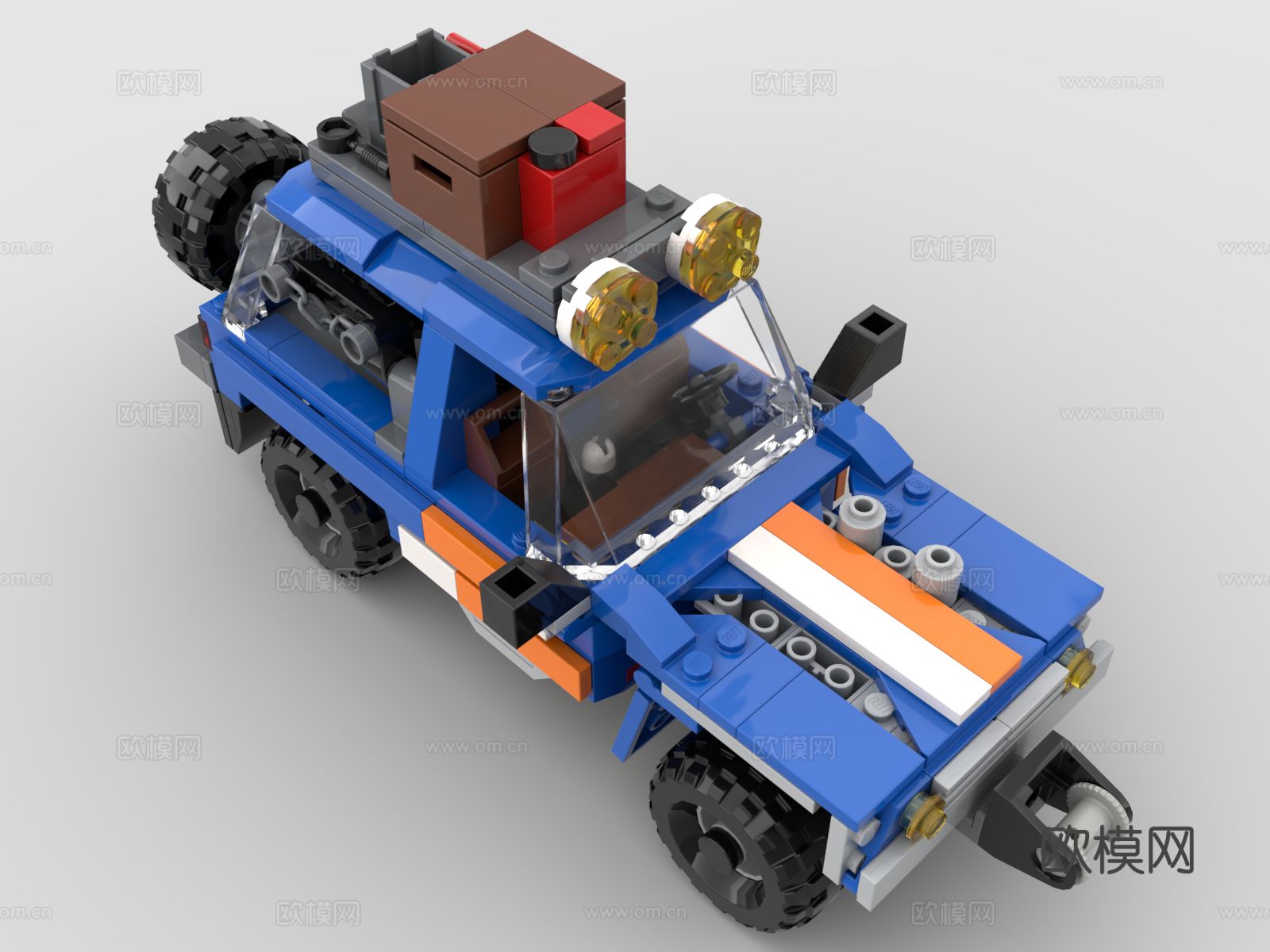 乐高 LEGO 玩具 积木 越野车 四驱车3d模型