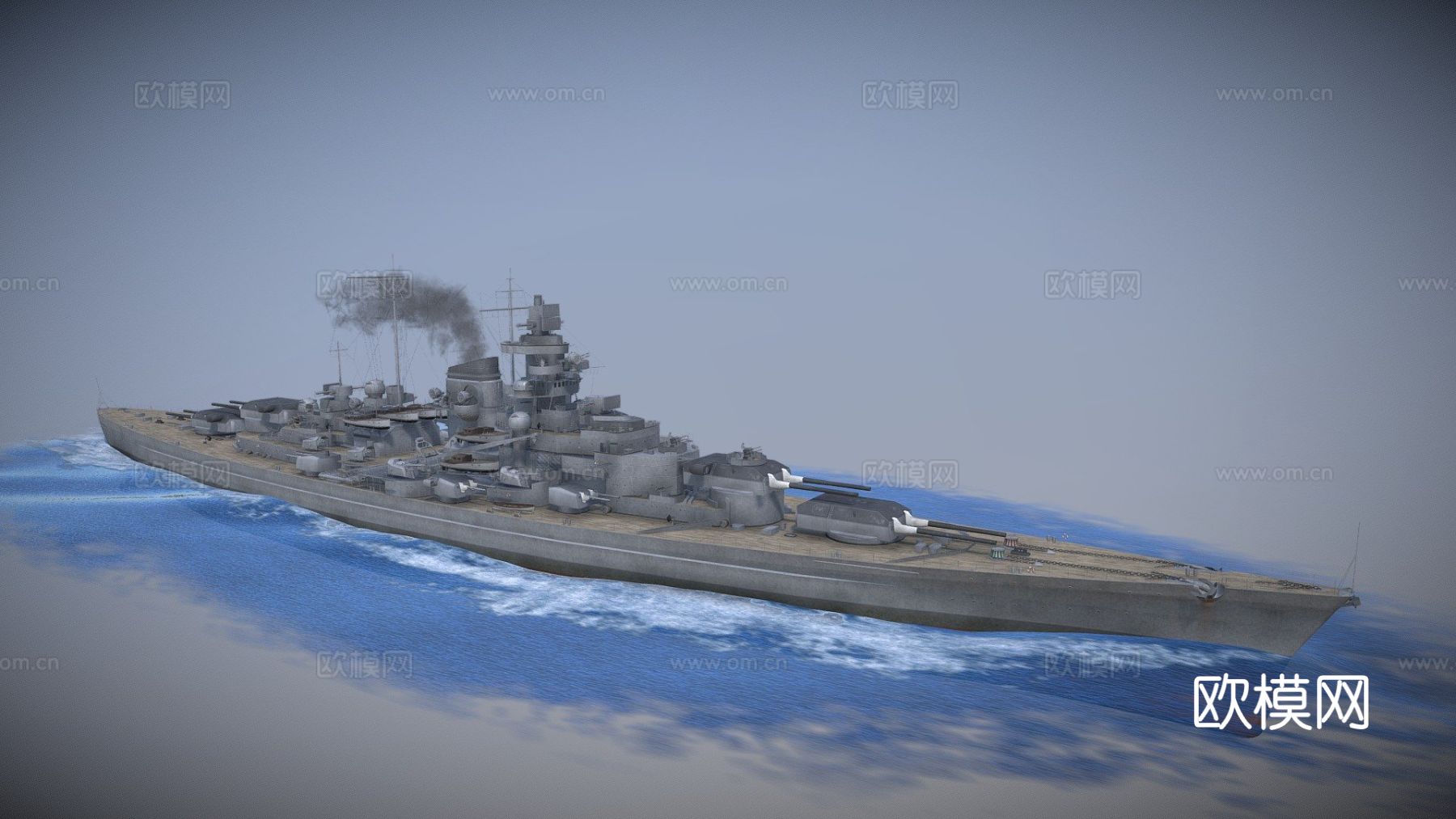 船 货运船su模型下载（渲染图2）