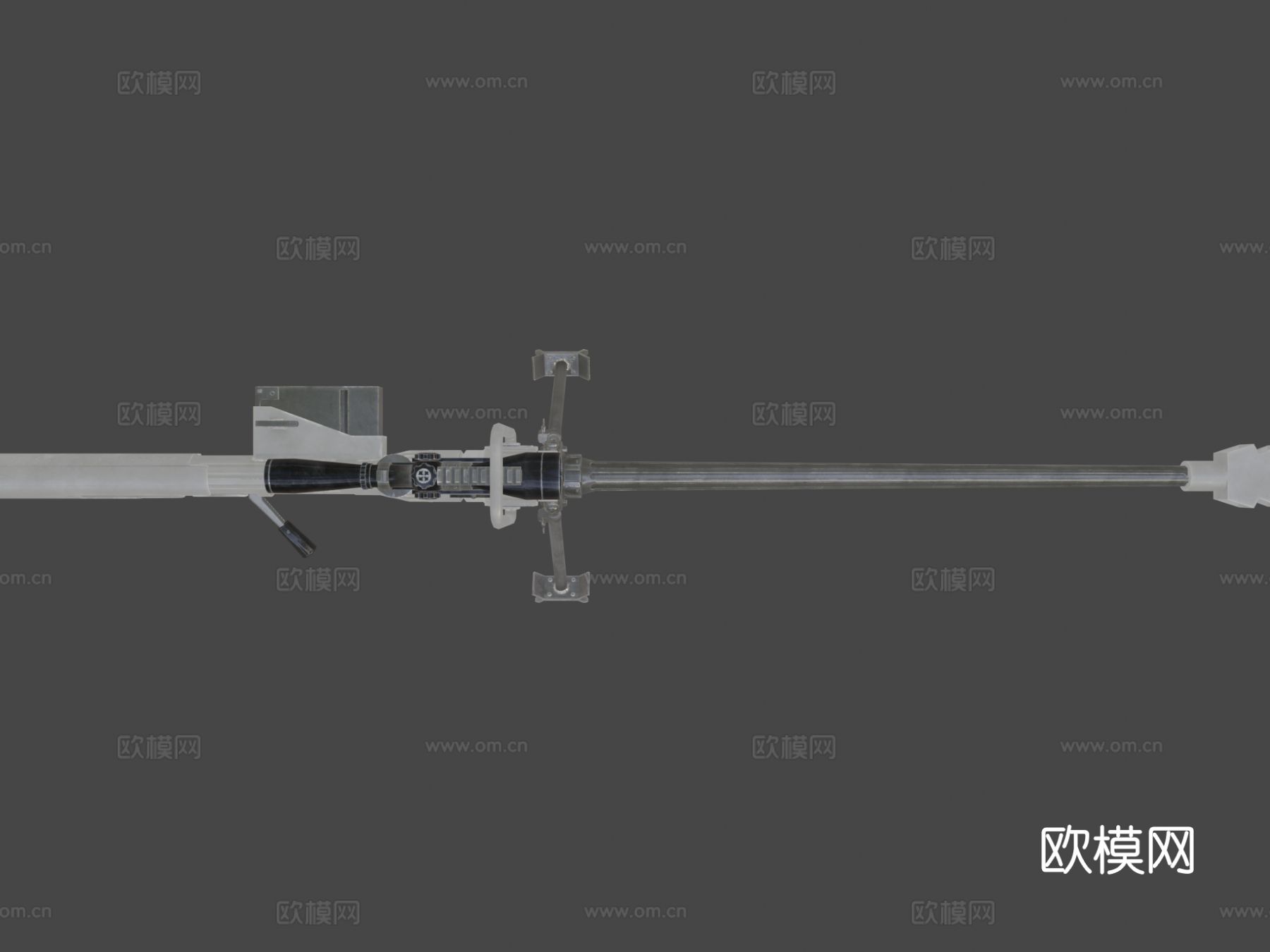 重机枪su模型下载（渲染图6）