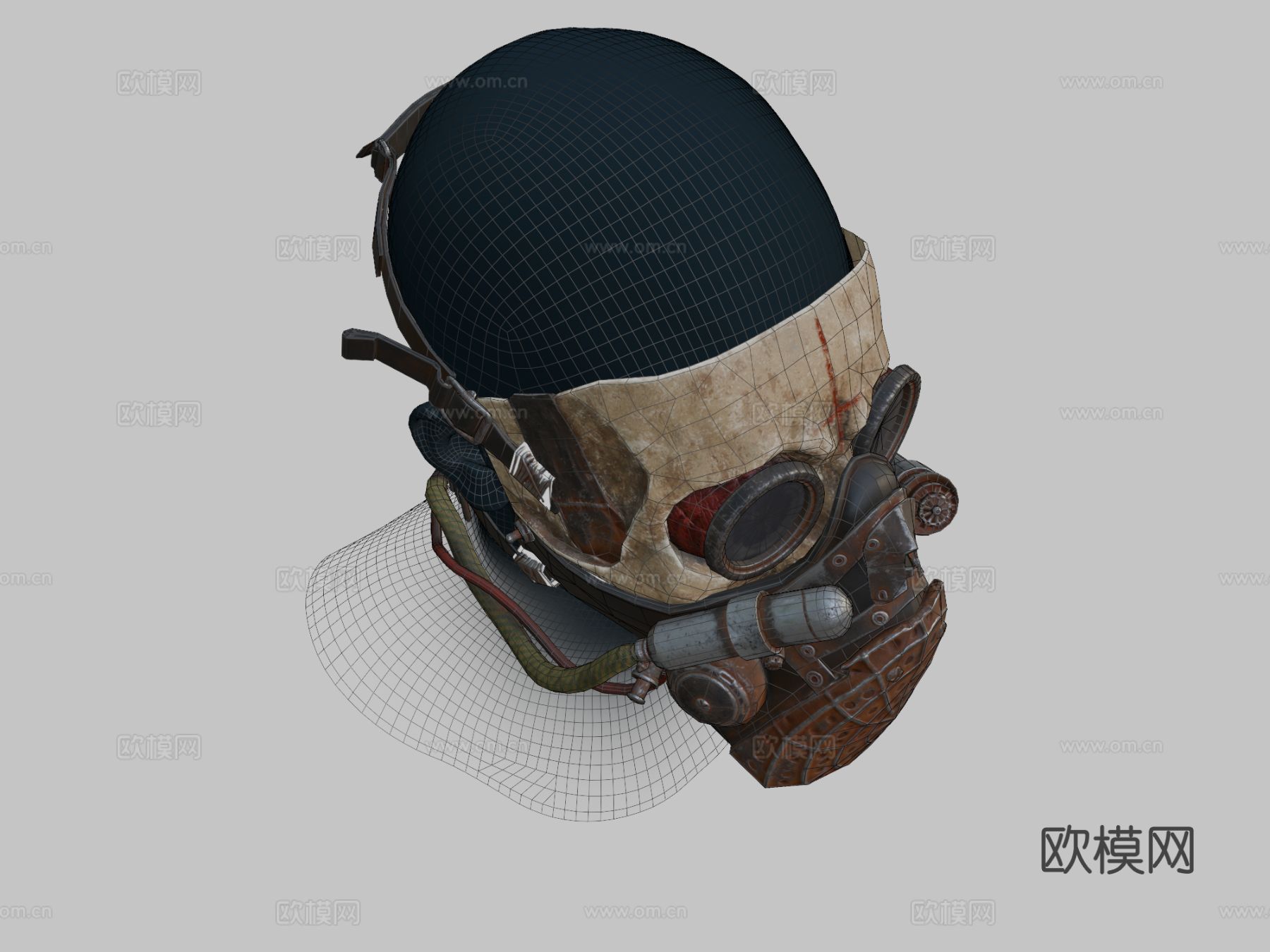 后末日面具su模型下载（渲染图1）