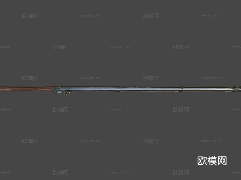 M1777火石枪su模型下载(渲染图5)
