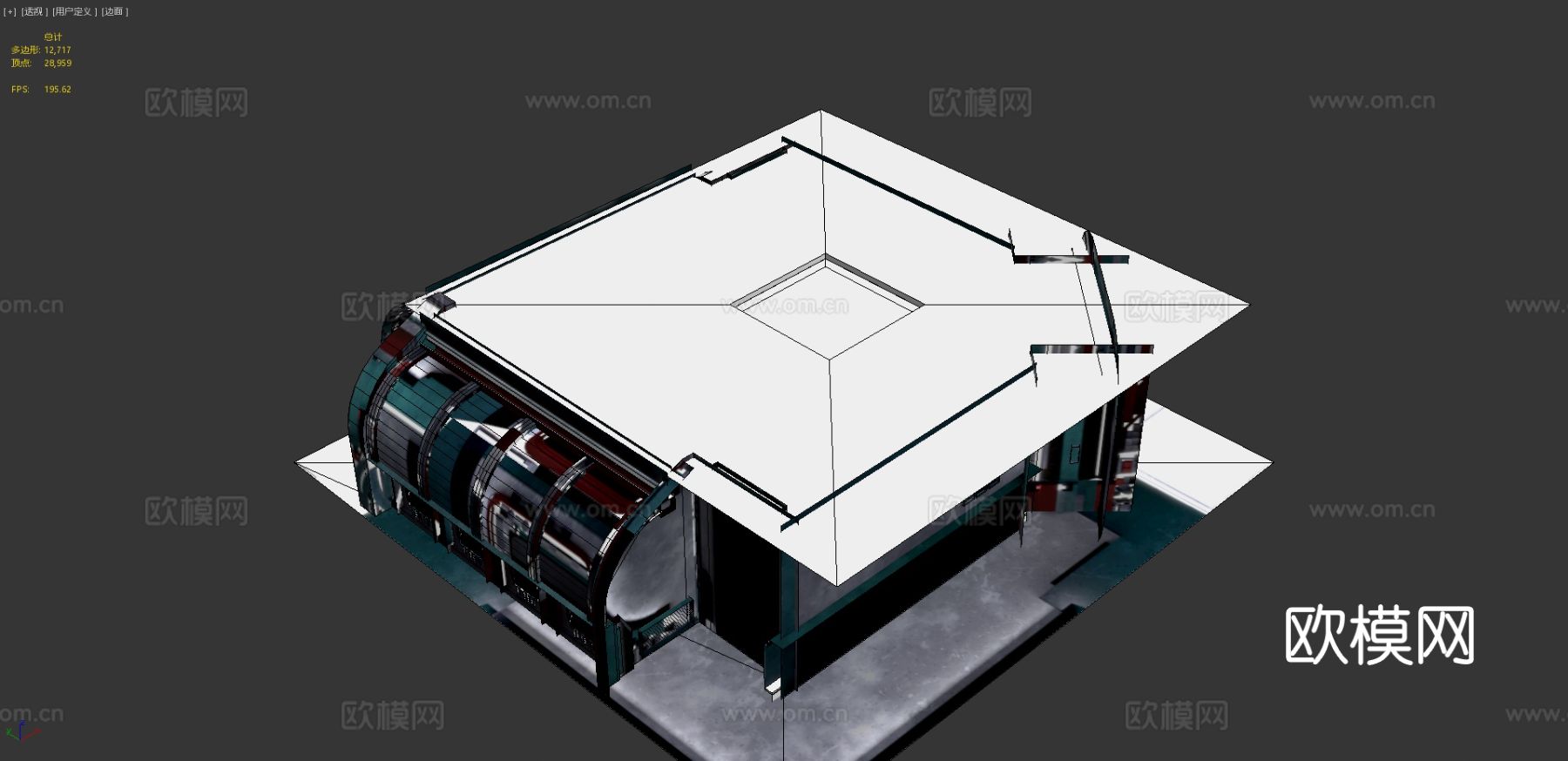 VR科幻房间su模型