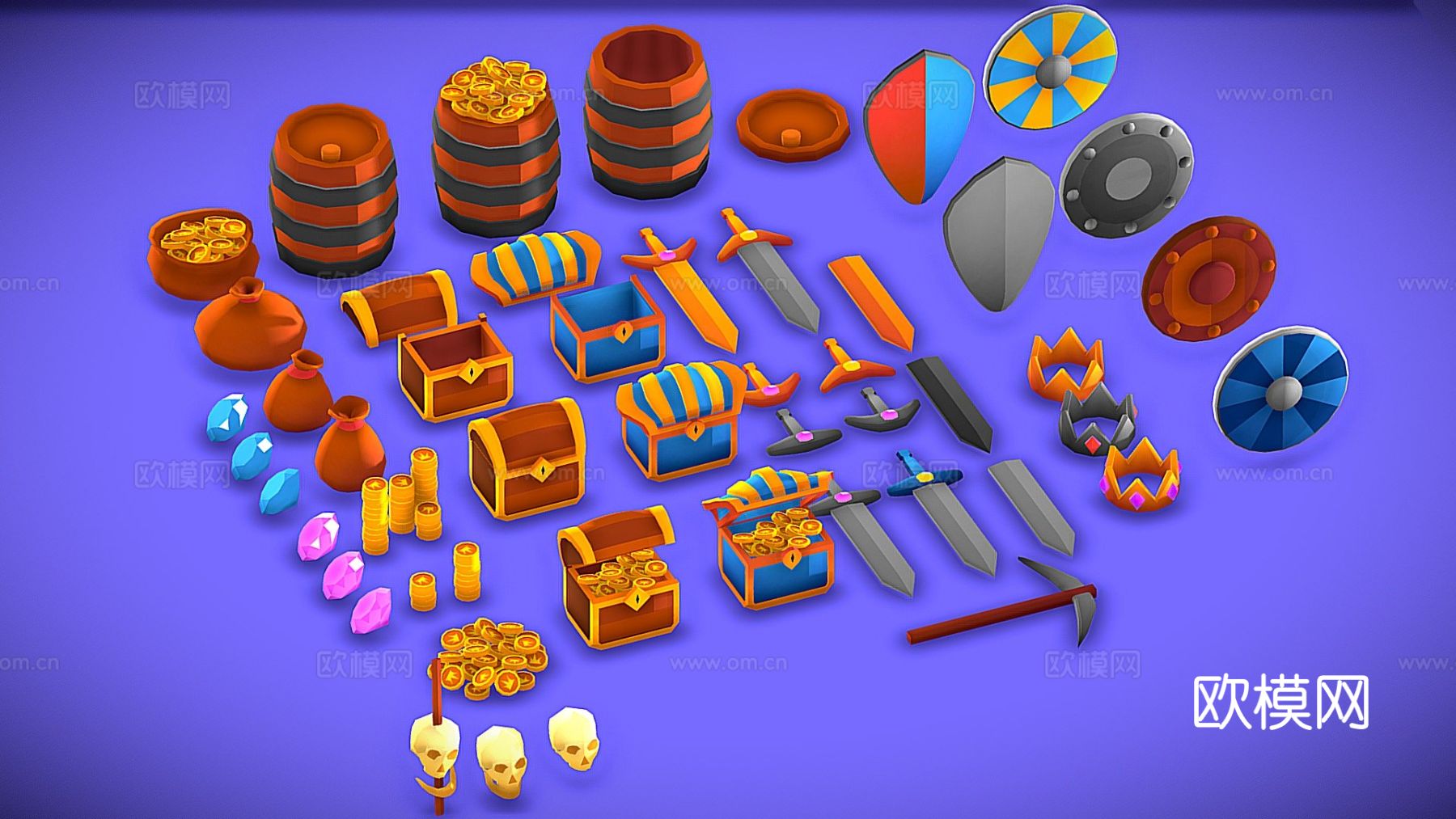 游戏二维资源su模型下载（渲染图5）