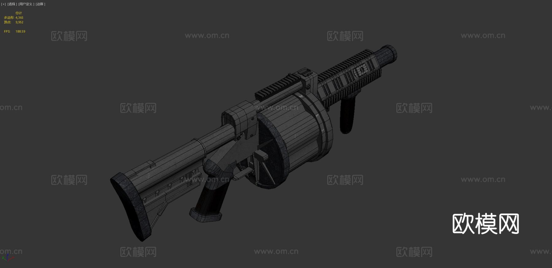 M32榴弹发射器su模型