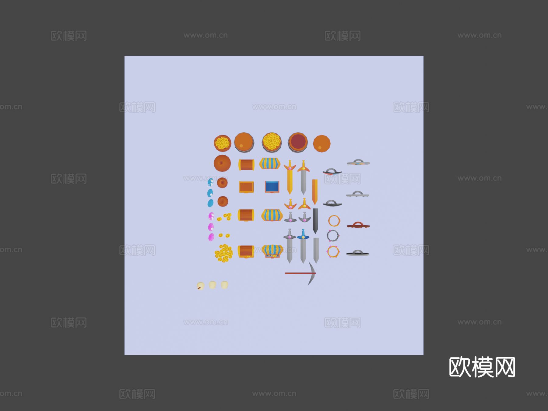 游戏二维资源su模型下载（渲染图8）
