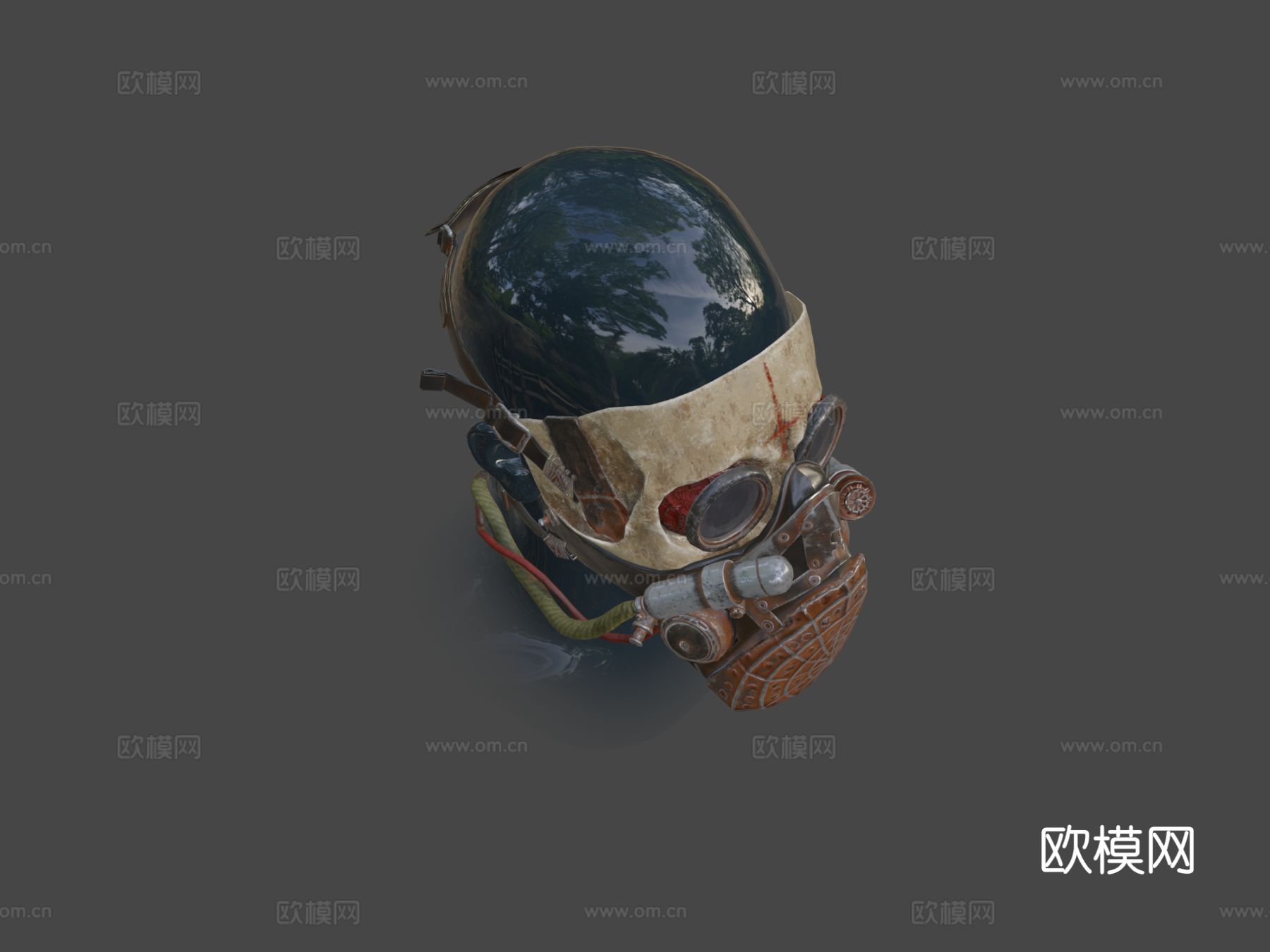 后末日面具su模型下载（渲染图3）
