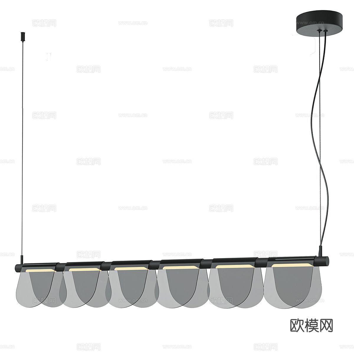 简约吊灯 玻璃吊灯3d模型