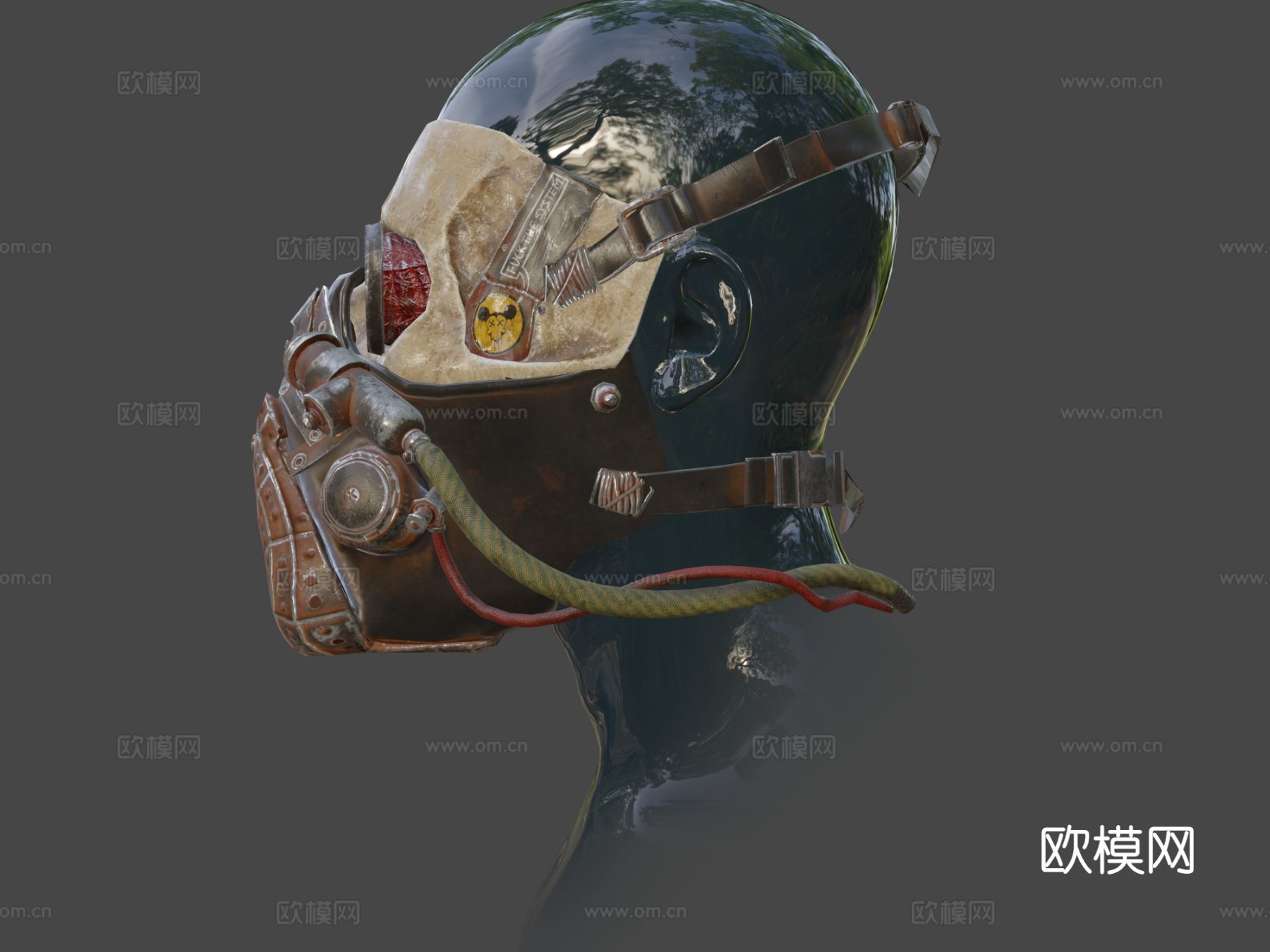 后末日面具su模型下载（渲染图6）