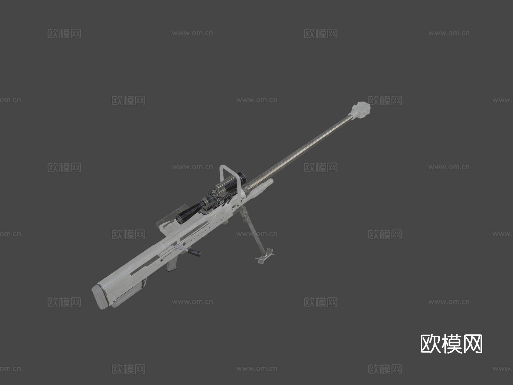 重机枪su模型下载（渲染图8）