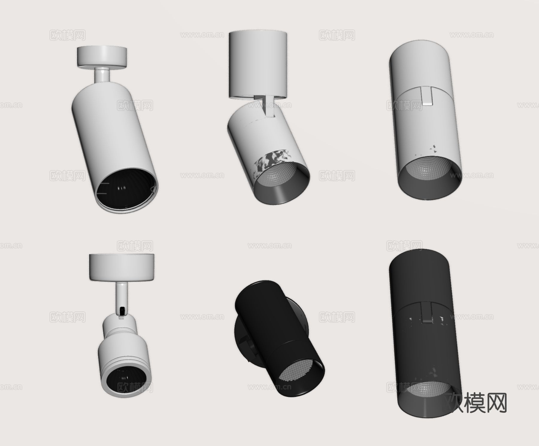 筒灯 射灯su模型