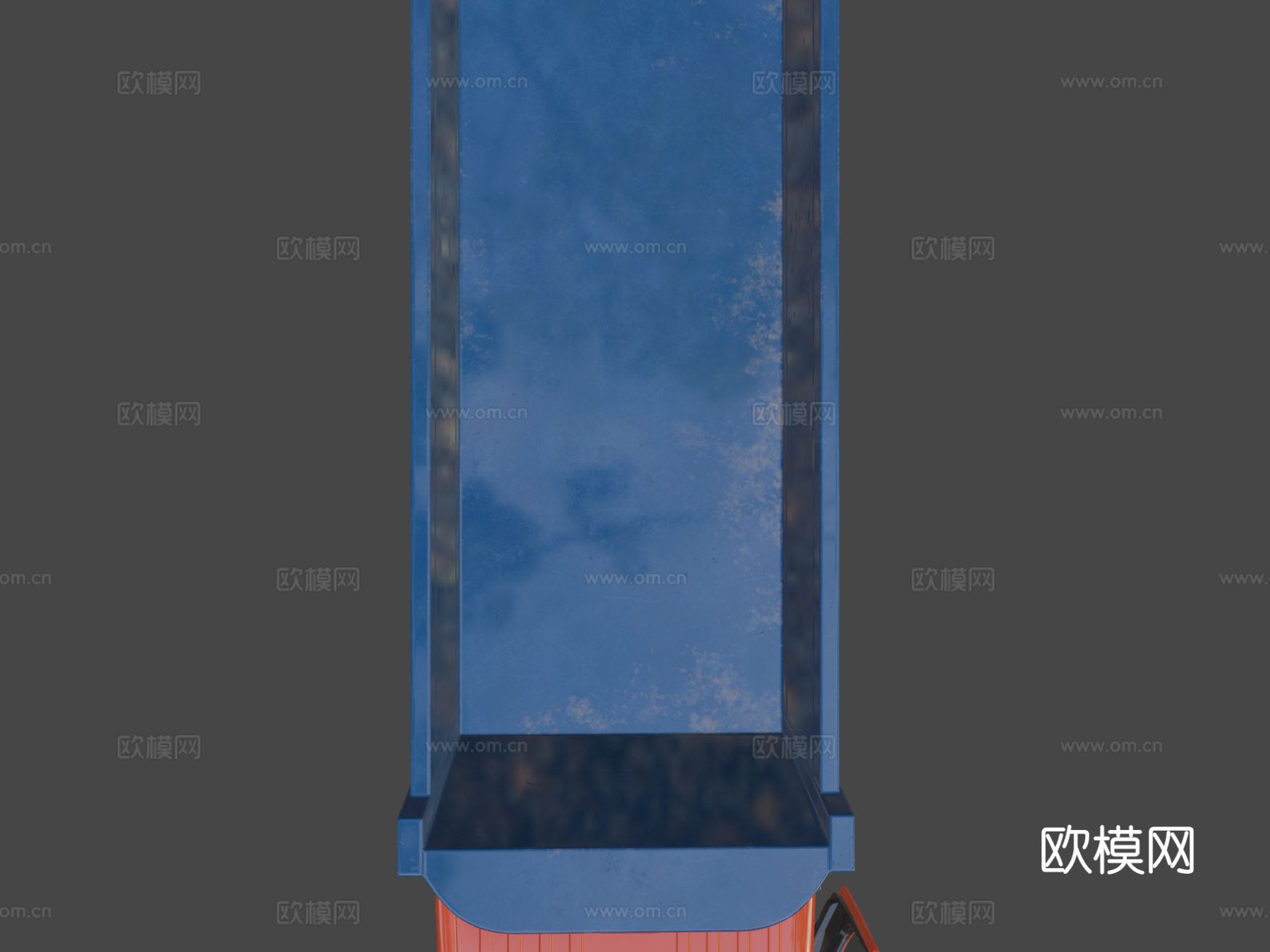 自卸车大卡车su模型下载（渲染图2）