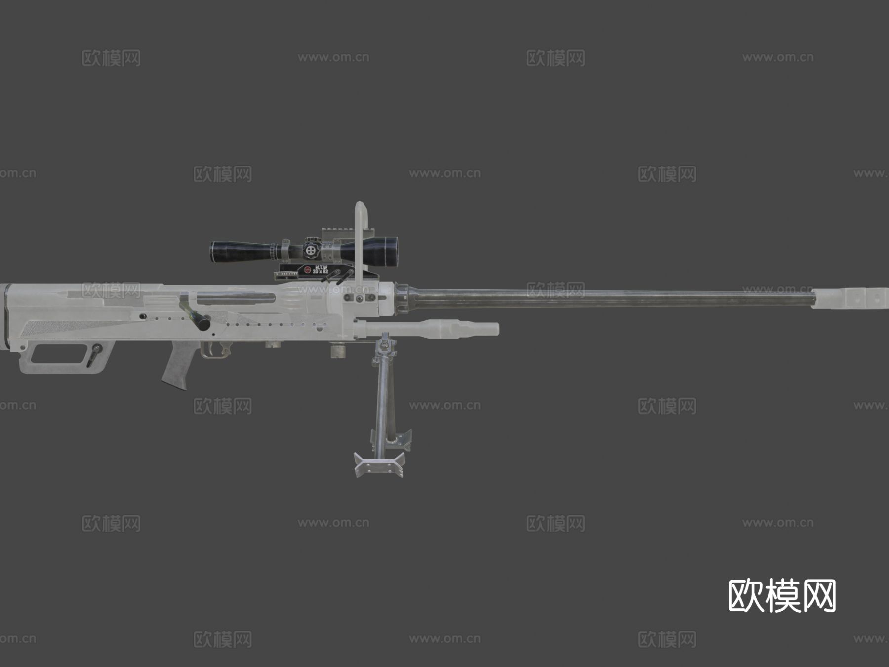 重机枪su模型下载（渲染图7）