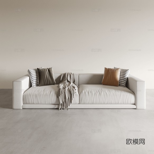 双人沙发 软体沙发3d模型下载