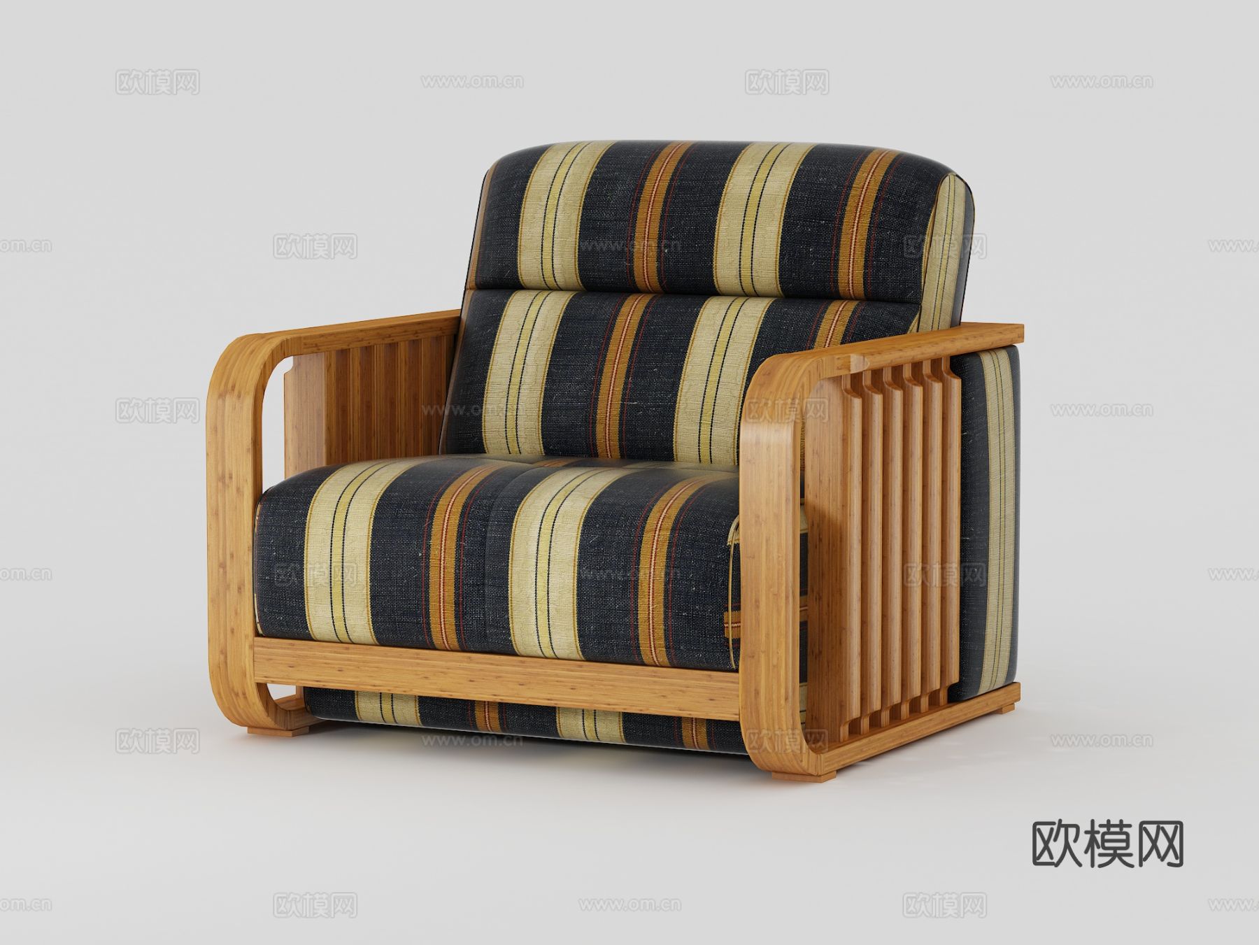 单人沙发 休闲沙发3d模型下载