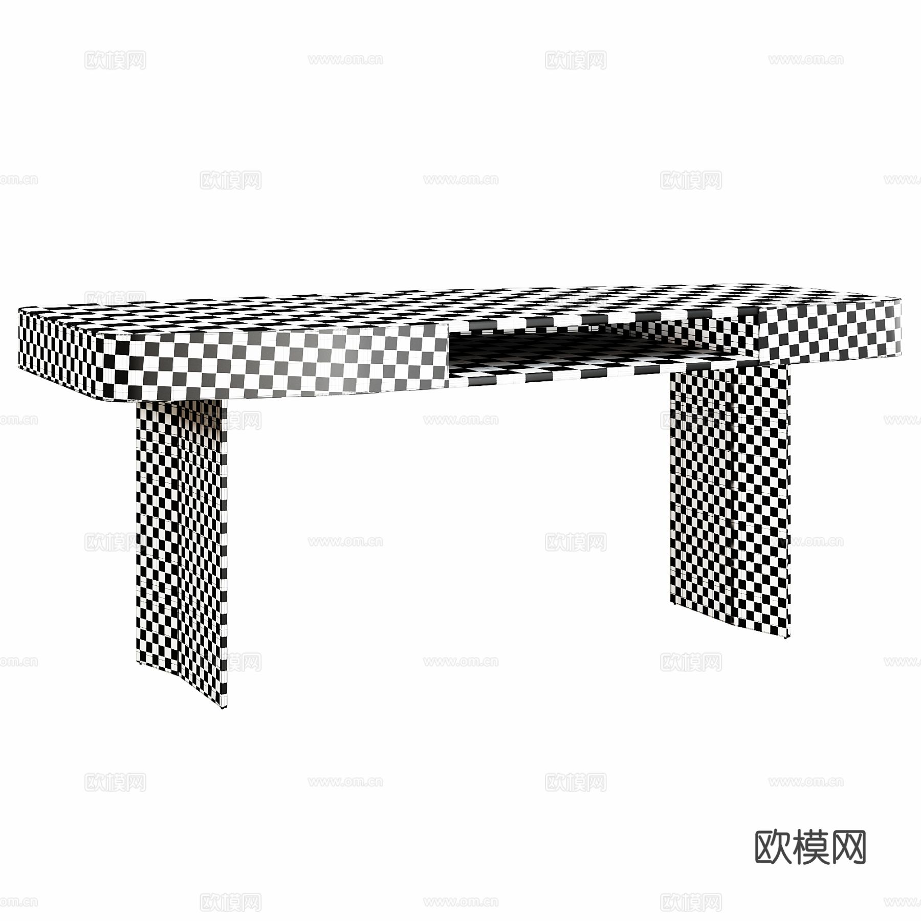 Minotti书桌 写字台3d模型下载（渲染图3）