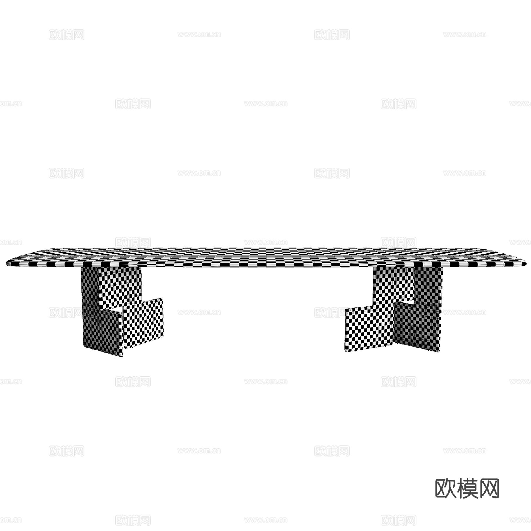 Minotti餐桌 长餐桌3d模型