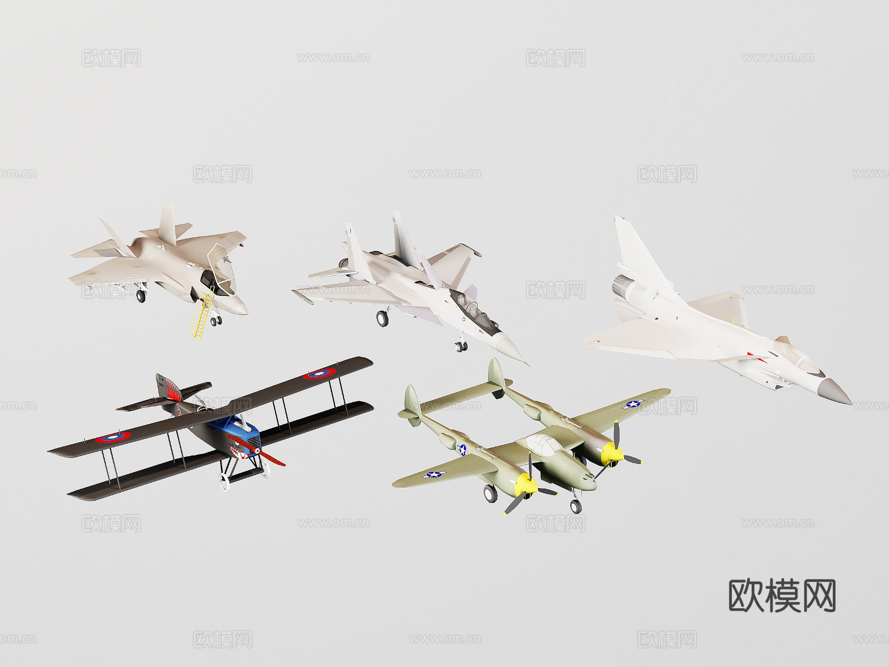 航天飞机  战斗机 直升飞机3d模型下载