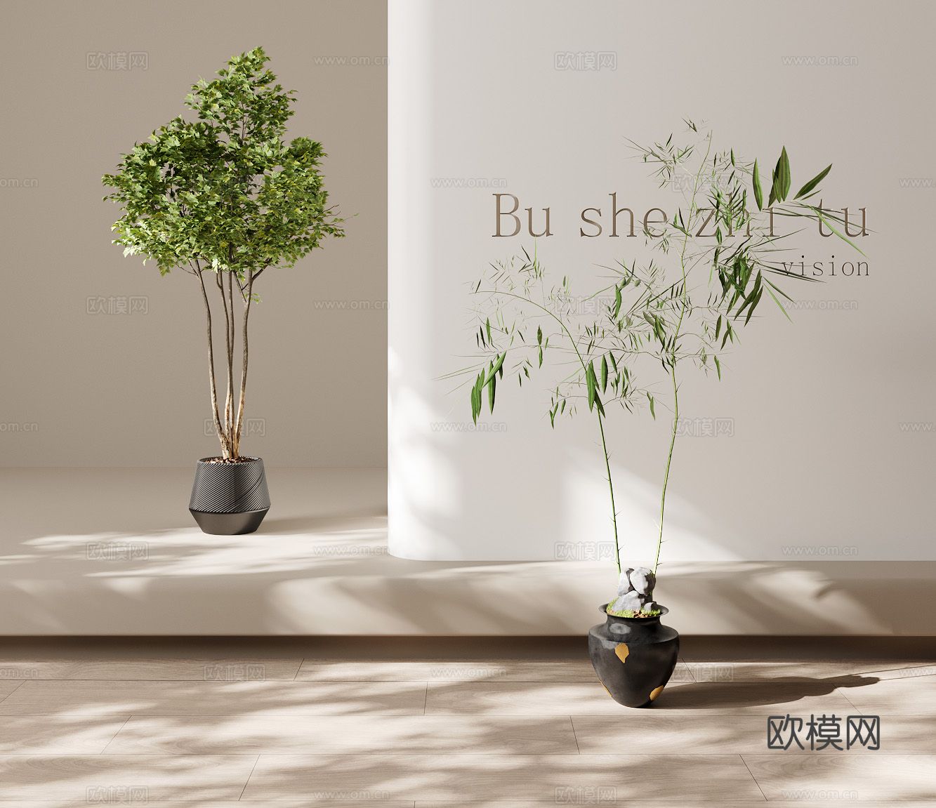 绿植 盆栽 植物3d模型