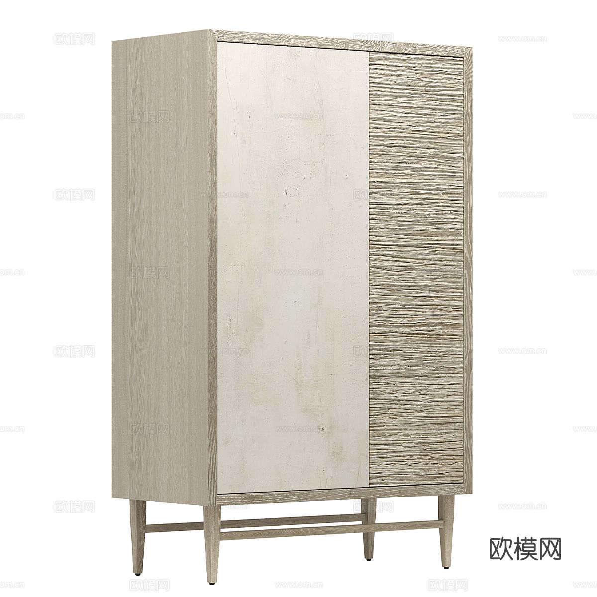 北欧衣柜3d模型下载