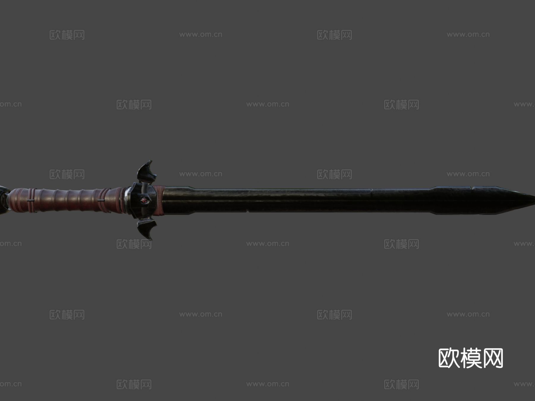 黑曜石剑su模型下载（渲染图8）