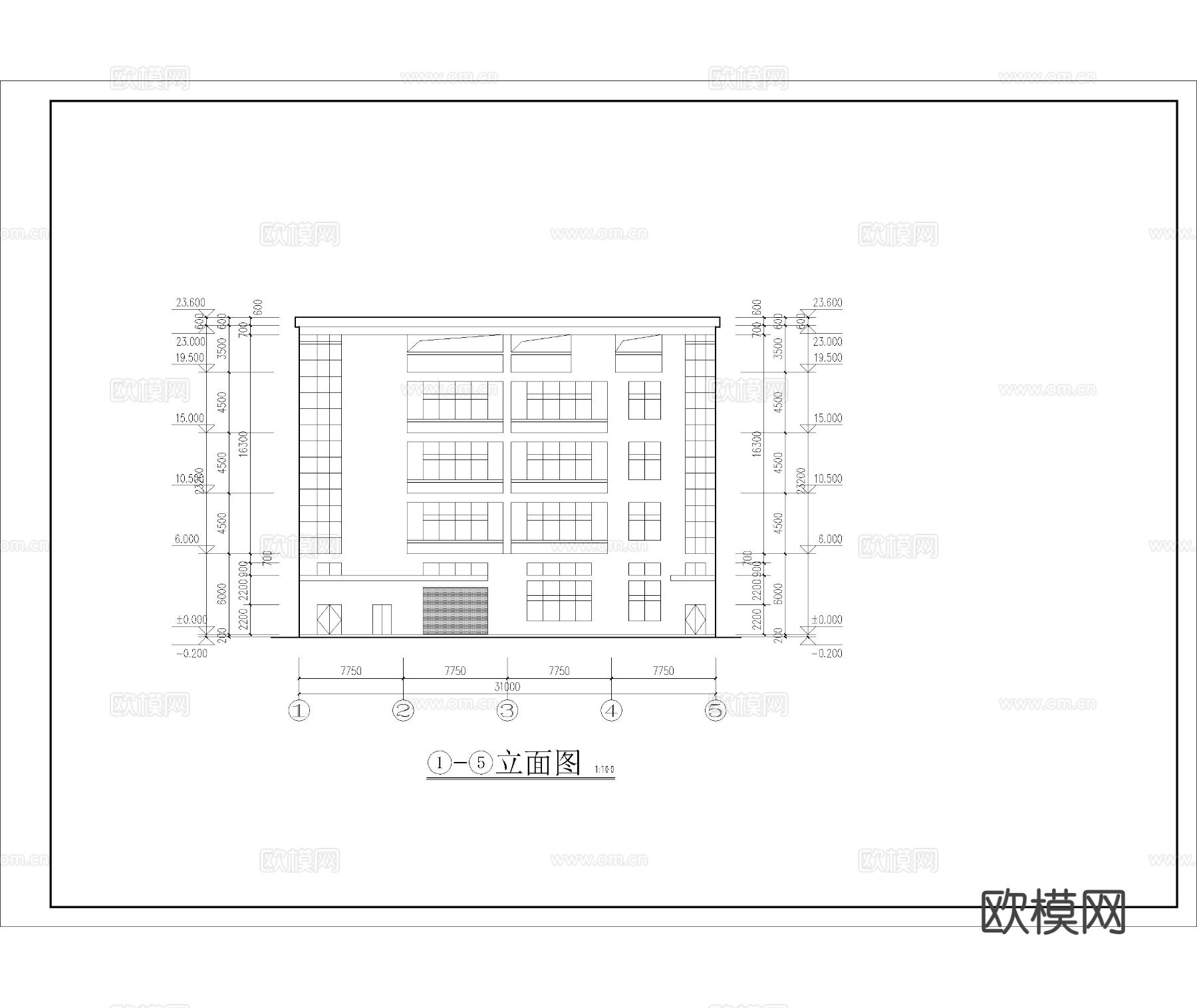 厂房 建筑CAD平立面图