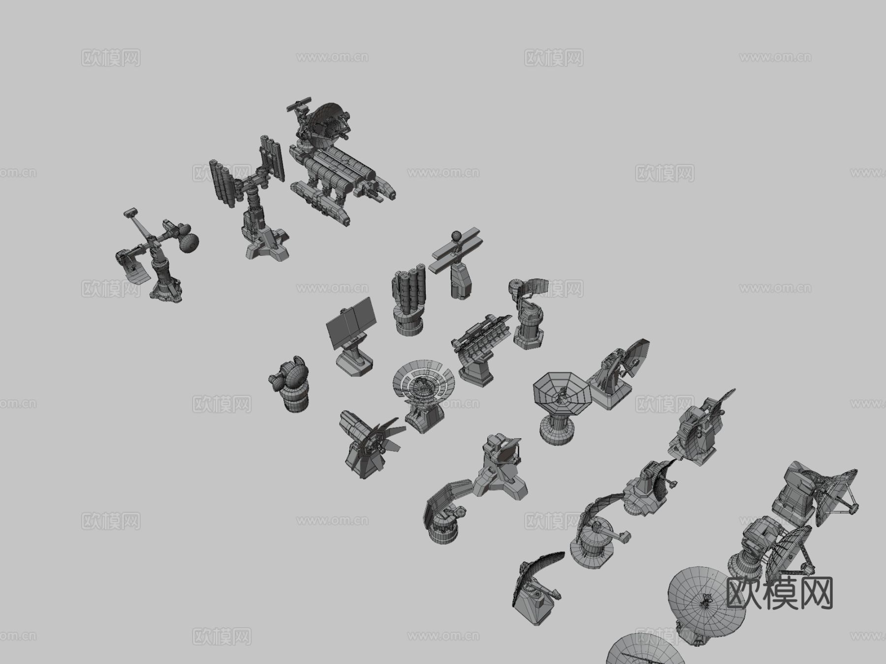 雷达包su模型下载（渲染图3）