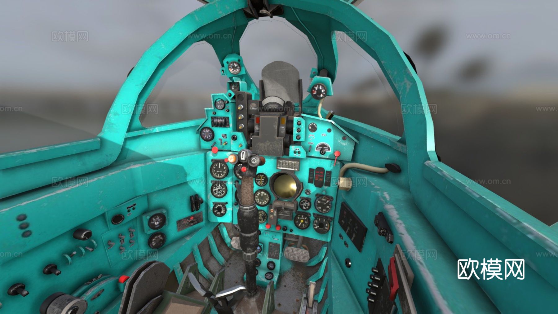 Mig21驾驶舱su模型下载（渲染图4）