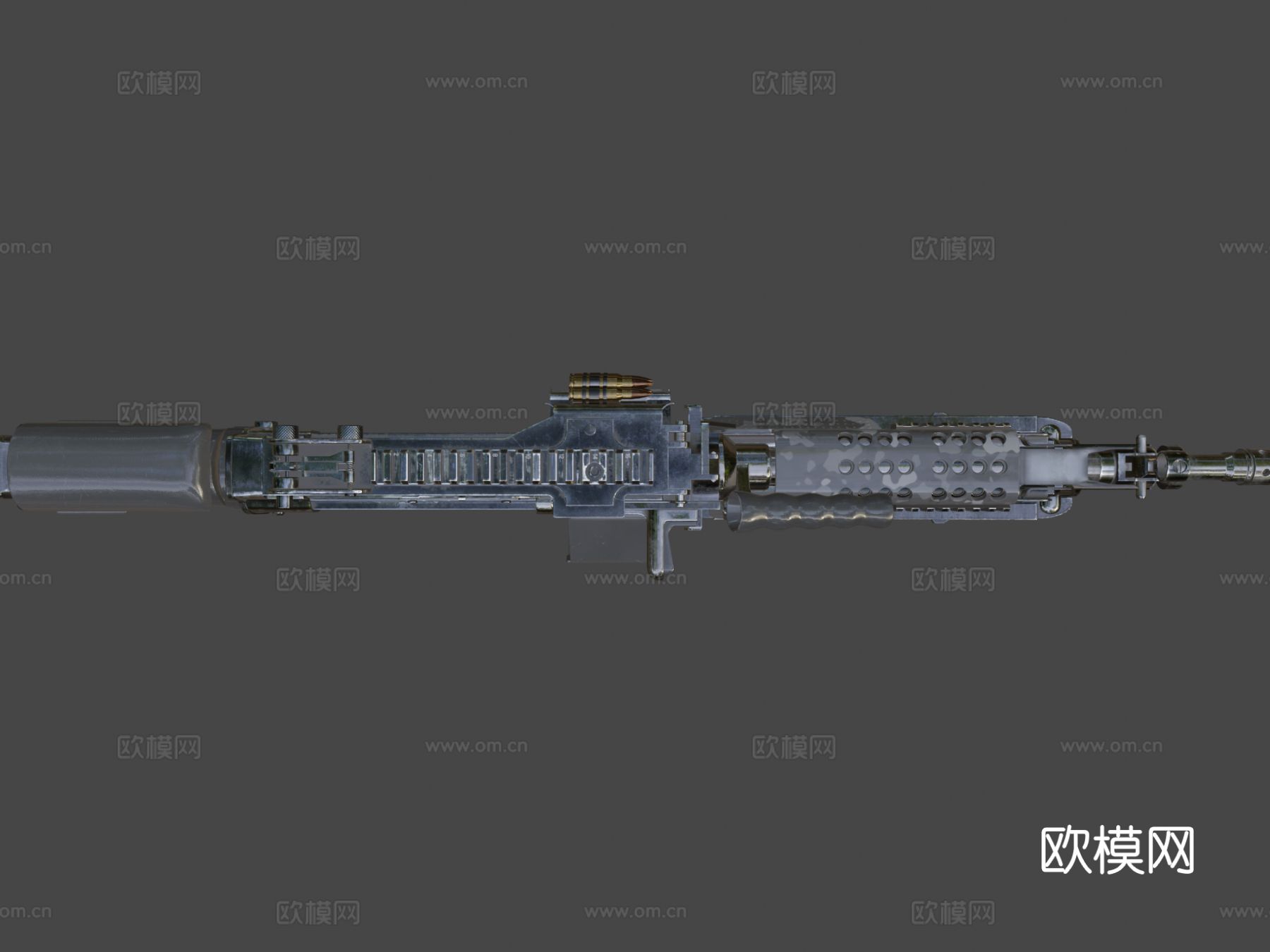 机枪FN Minimi 5.56su模型下载（渲染图8）