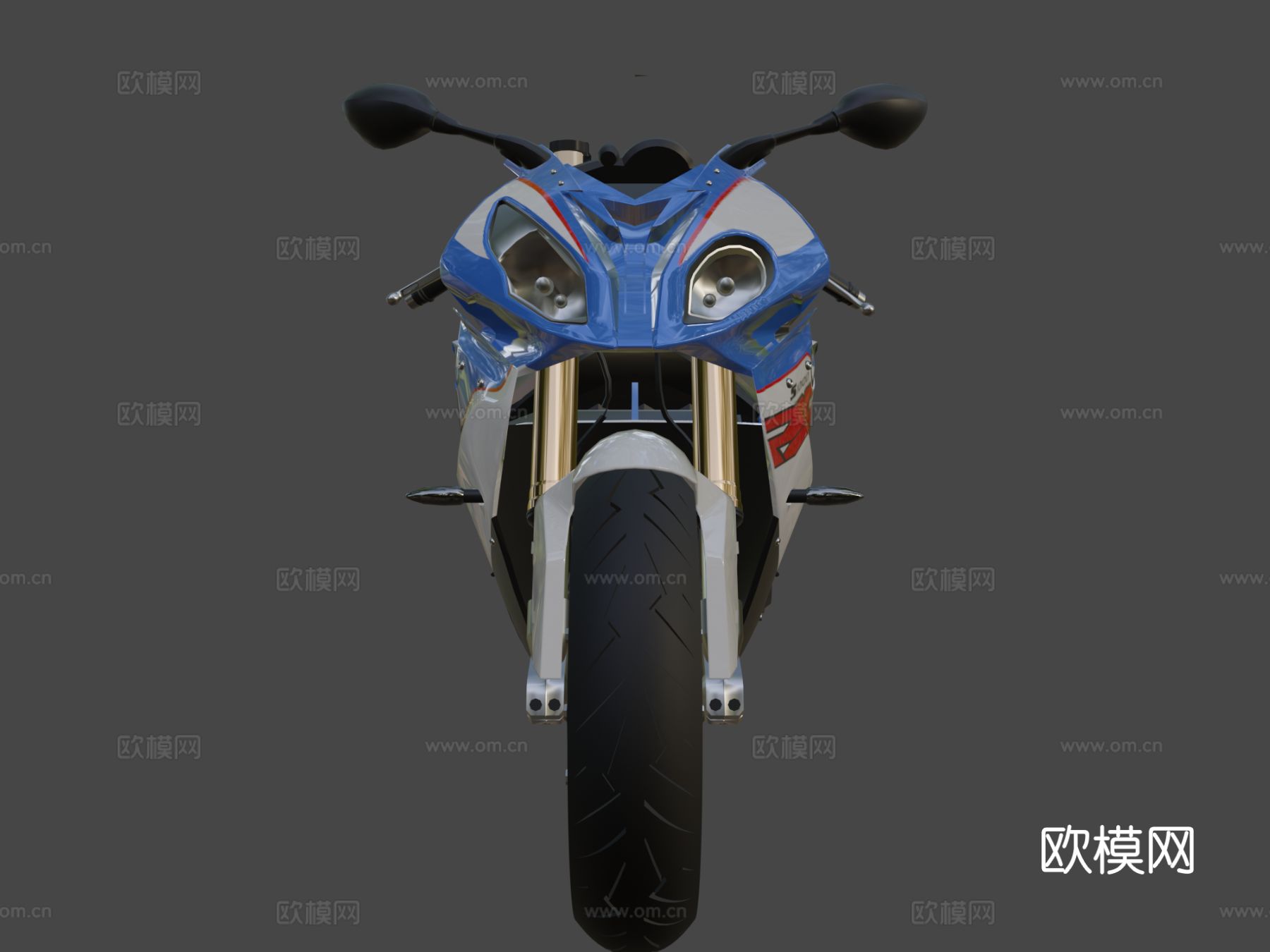 宝马 S1000RR摩托车 机车3d模型