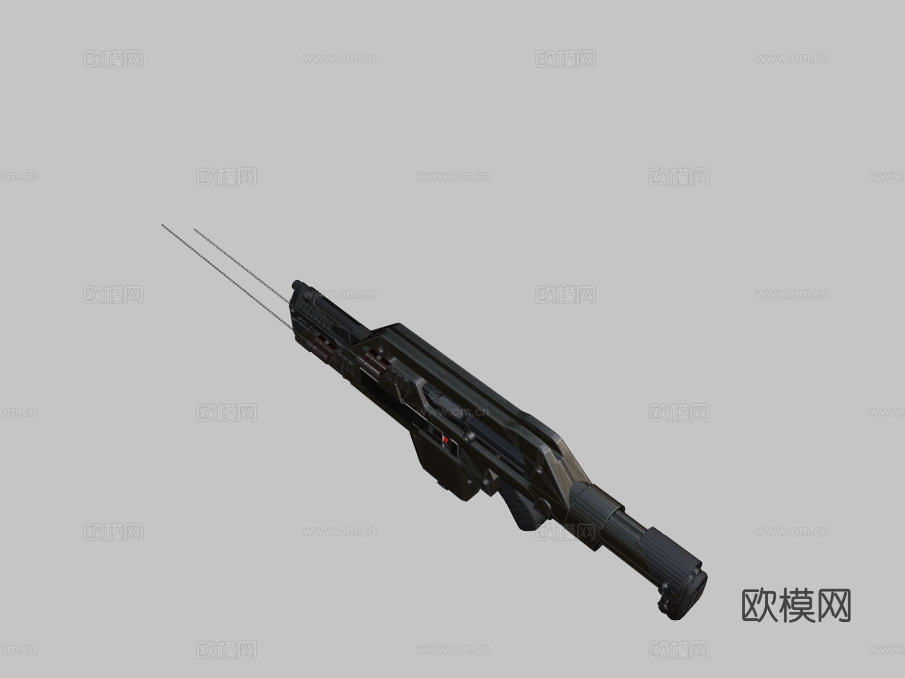 M41A脉冲步枪su模型下载（渲染图1）