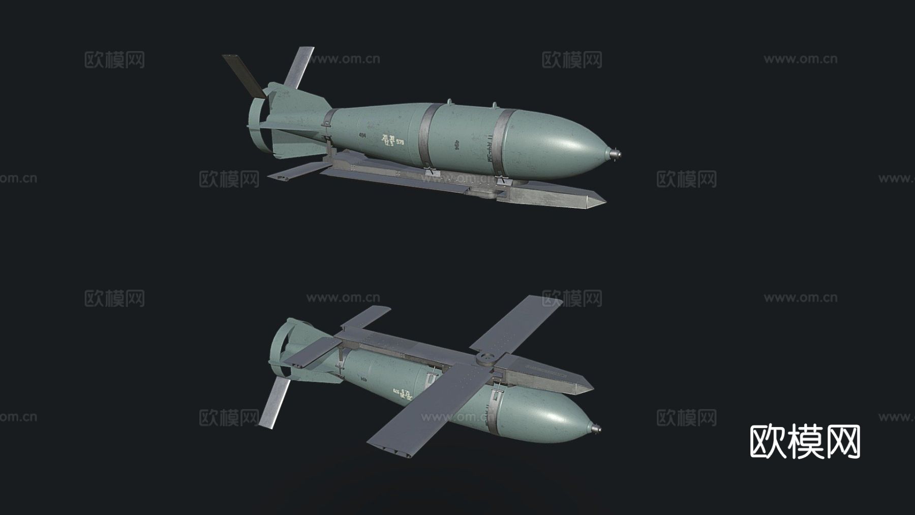 制导炸弹su模型下载（渲染图4）