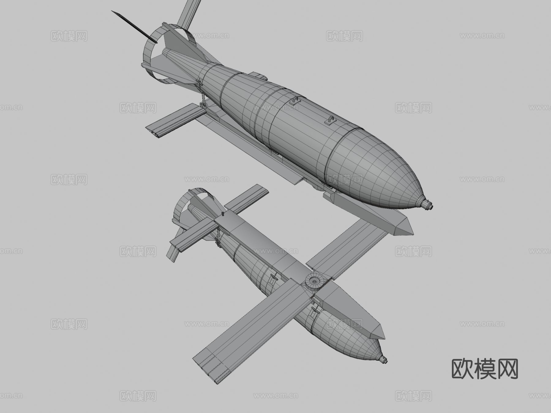 制导炸弹su模型下载（渲染图3）