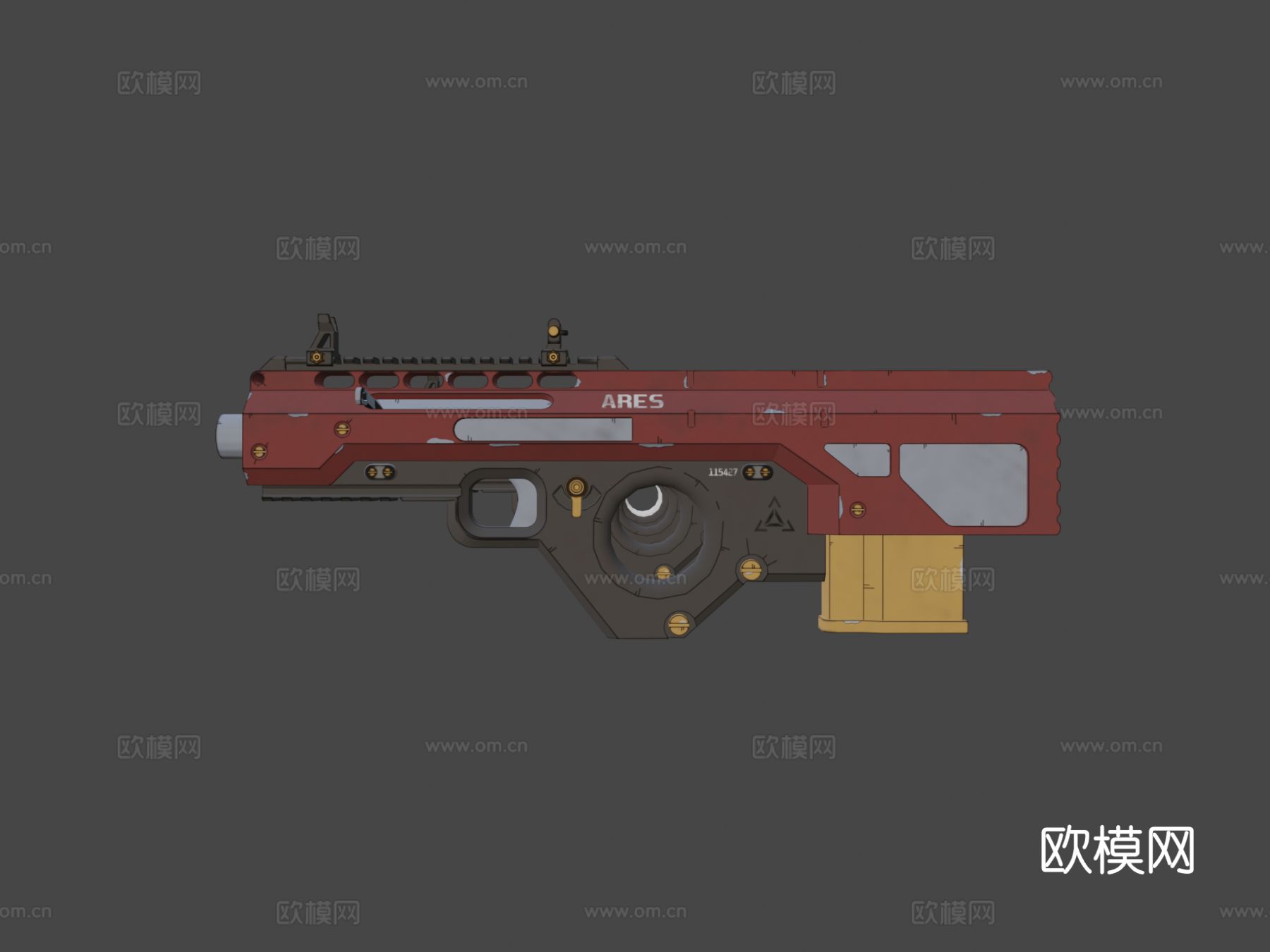 步枪包su模型下载（渲染图6）