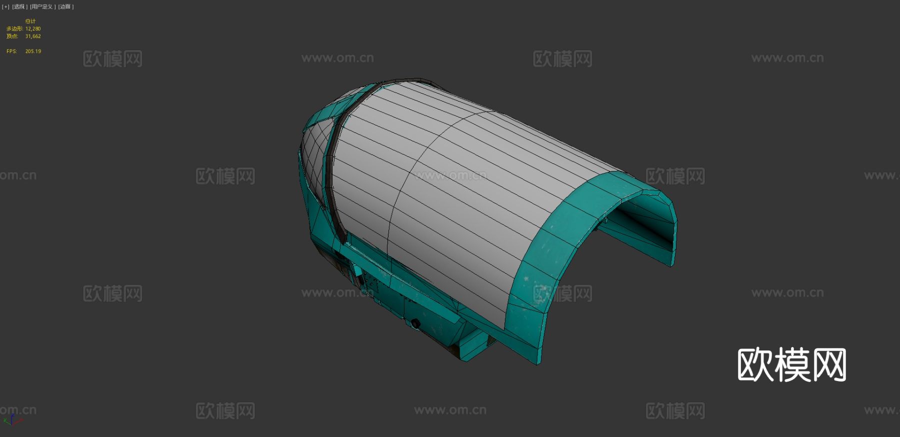 Mig21驾驶舱su模型下载（渲染图3）