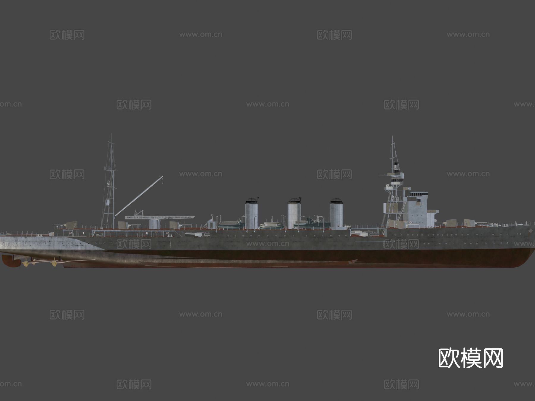 船 工程船 运输船su模型下载（渲染图8）