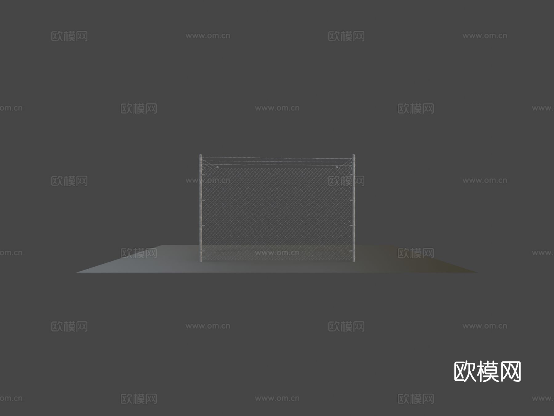 金属链链接栅栏su模型下载（渲染图6）