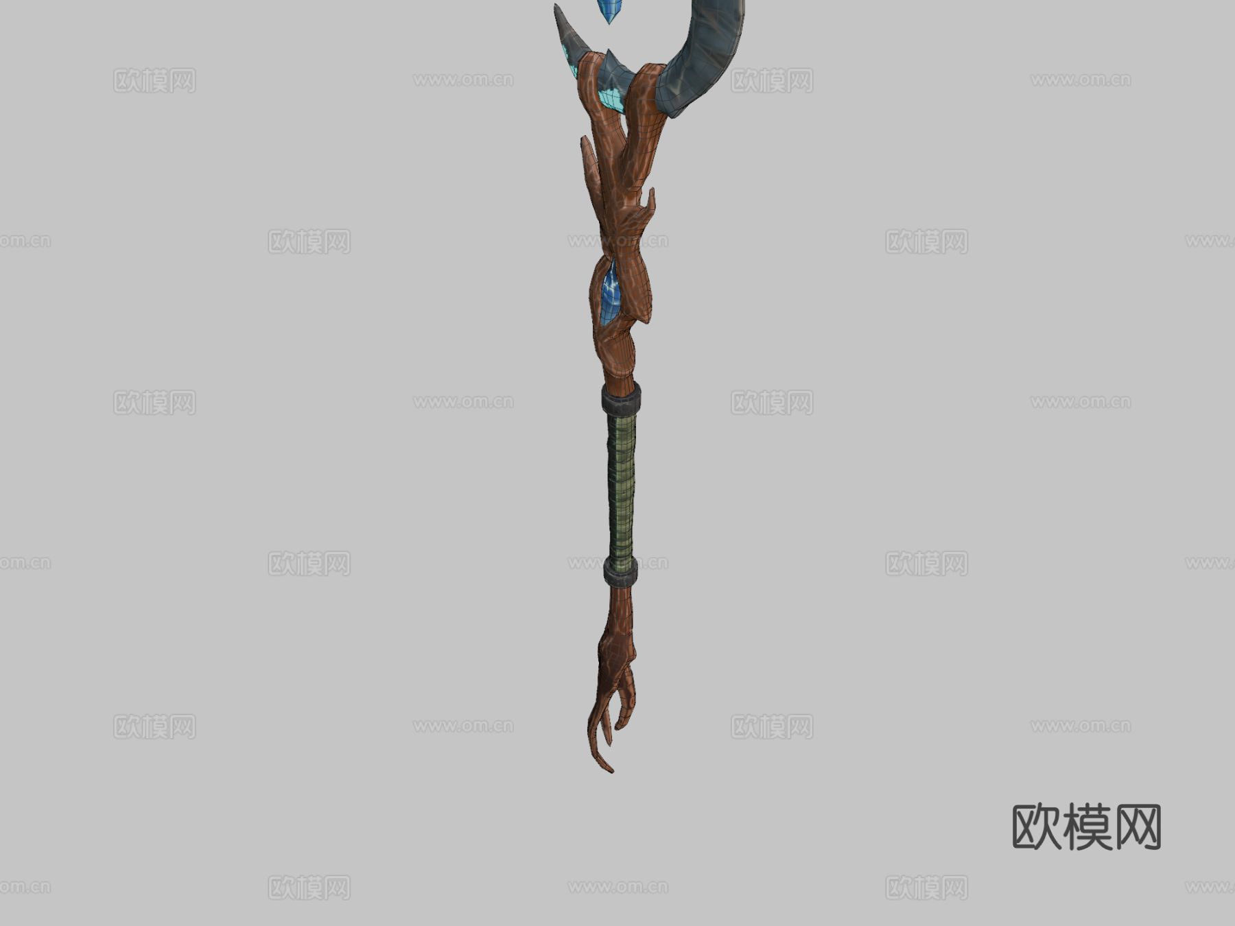 旧权杖su模型下载（渲染图2）