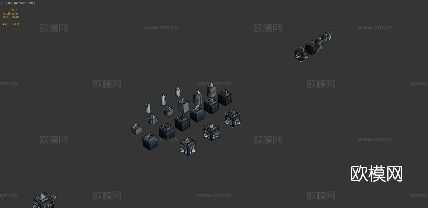 立方世界金属钉su模型