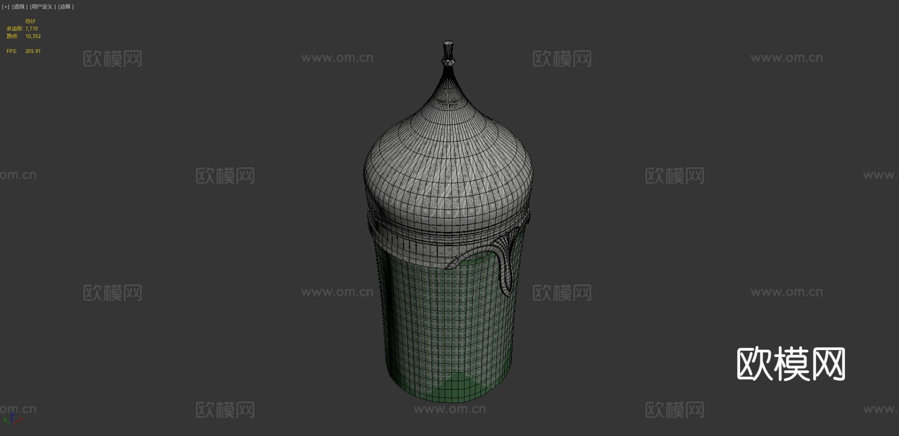 装饰伊斯兰头盔su模型