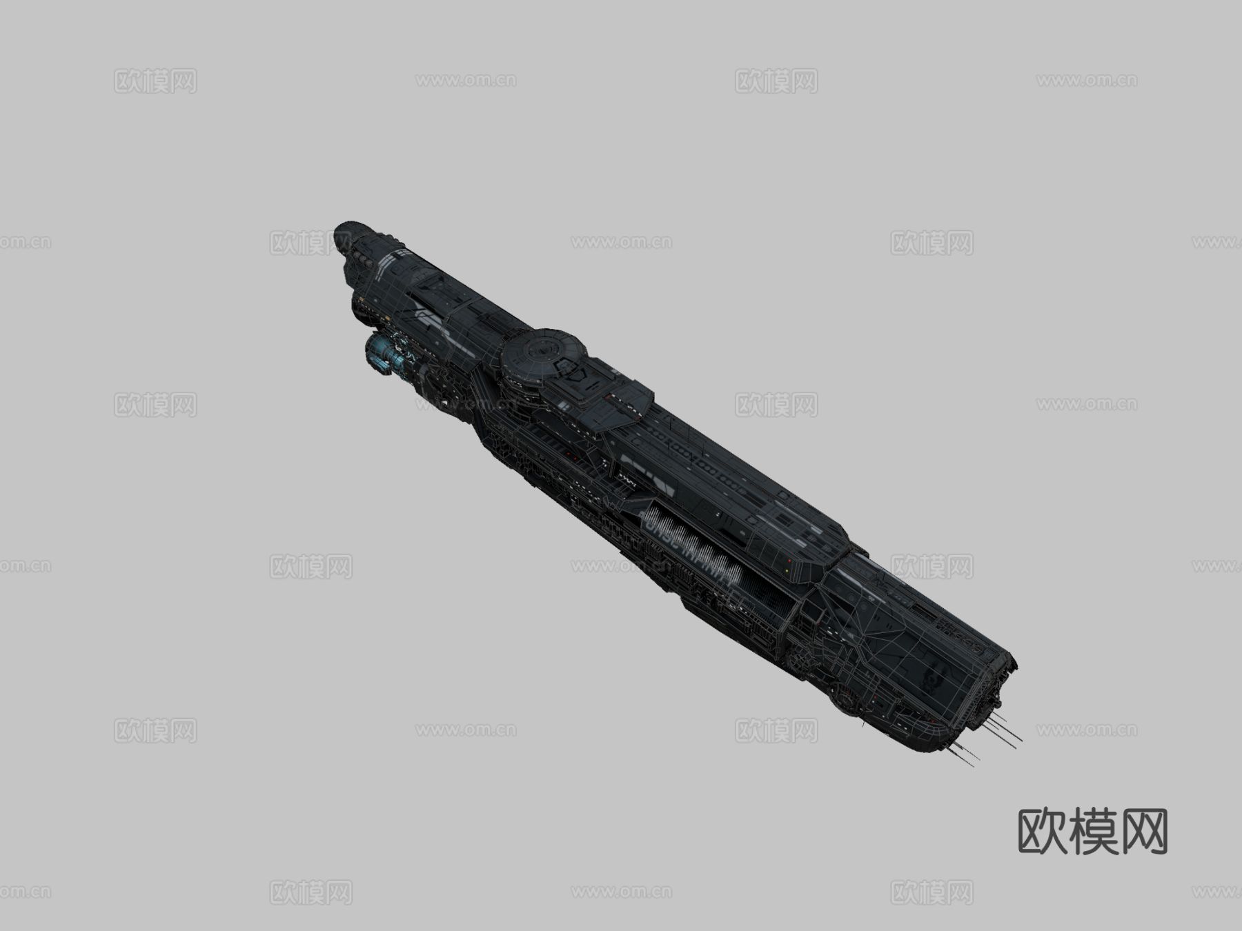 UNSC 无限号 宇宙飞船3d模型