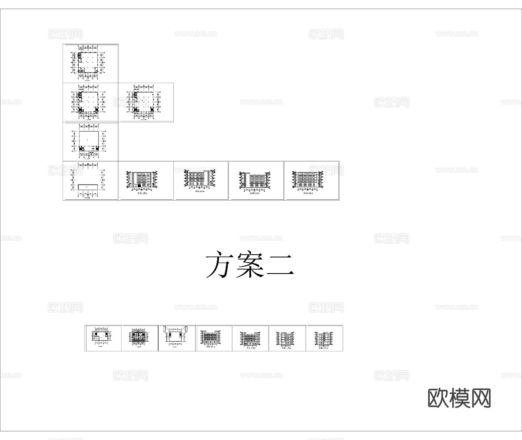 厂房 建筑CAD平立面图