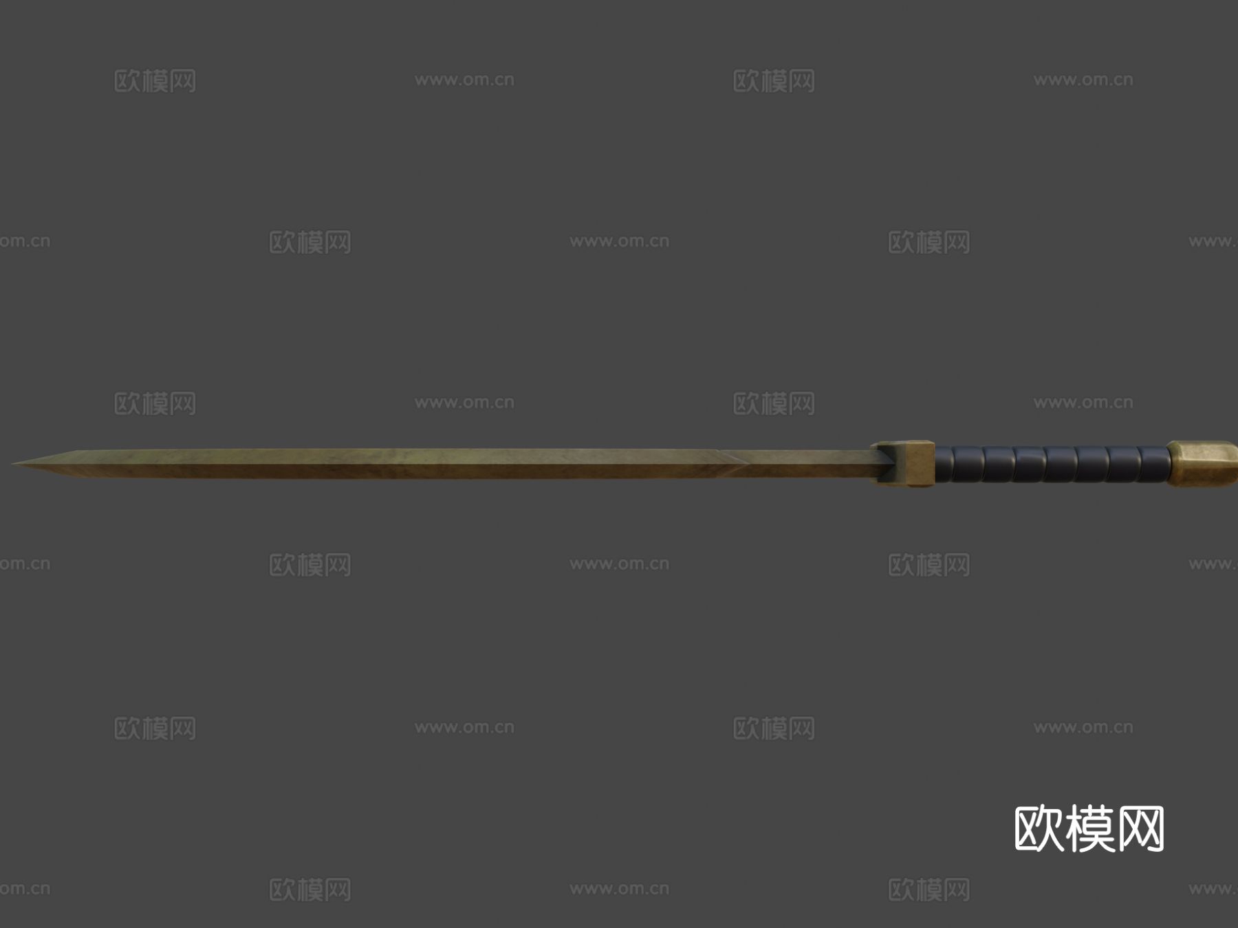 蛇形弯刀su模型下载（渲染图8）