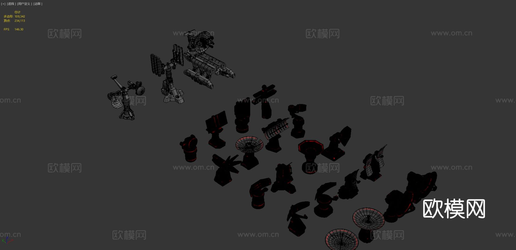 雷达包su模型下载（渲染图4）