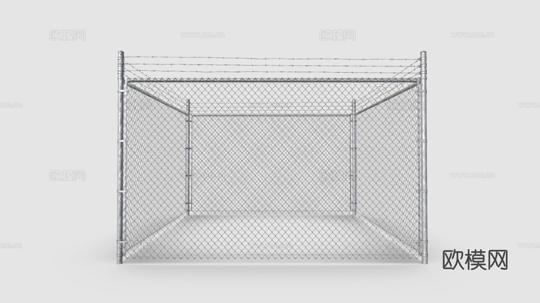 金属链链接栅栏su模型下载（渲染图5）