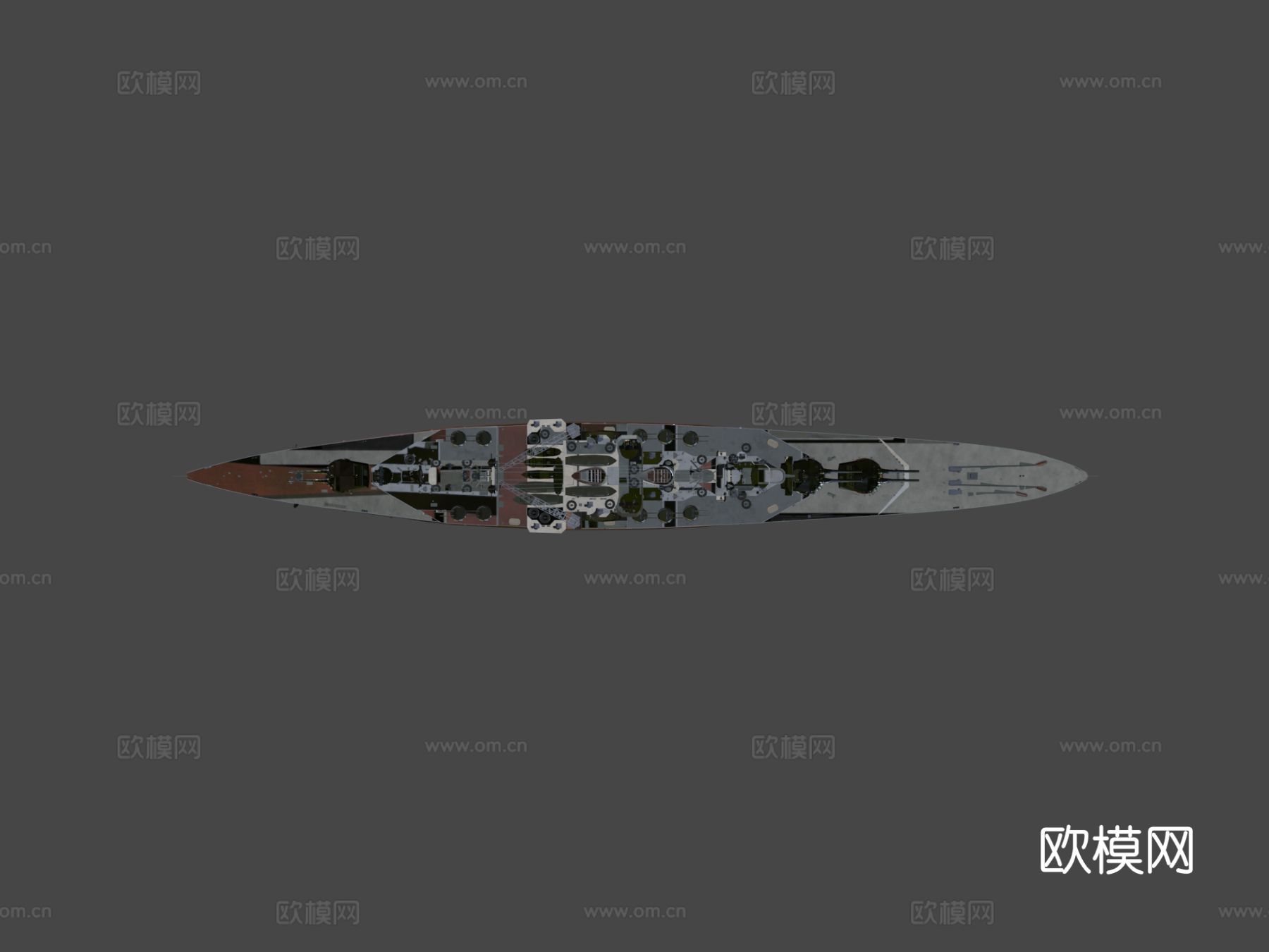 声望船su模型下载（渲染图5）