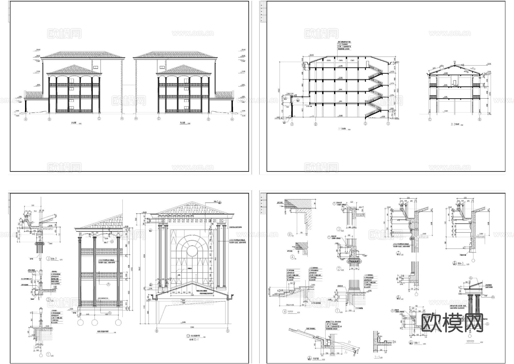 会展中心建筑节点大样图下载