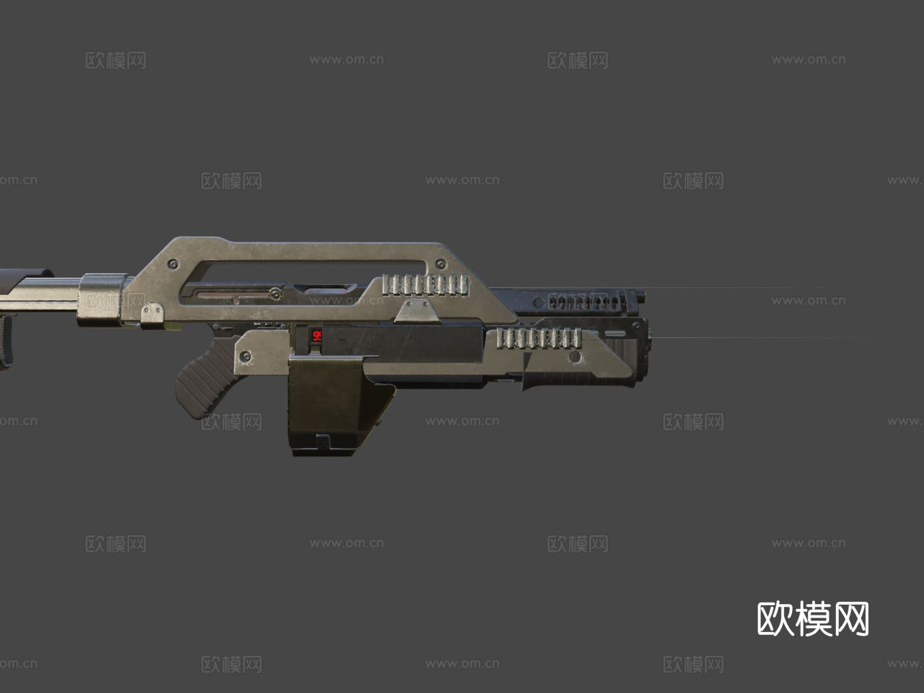 M41A脉冲步枪su模型下载（渲染图8）