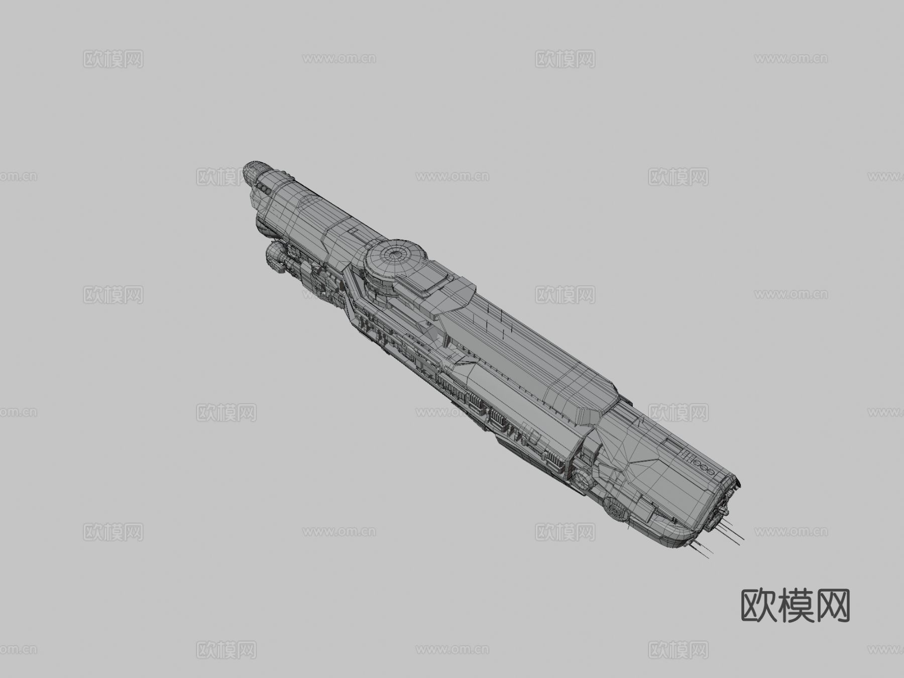 UNSC 无限号 宇宙飞船3d模型